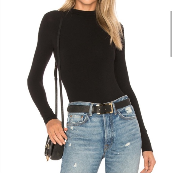 LAST ONE Commando Body Turtleneck Bodysuit Black - Picture 6 of 7